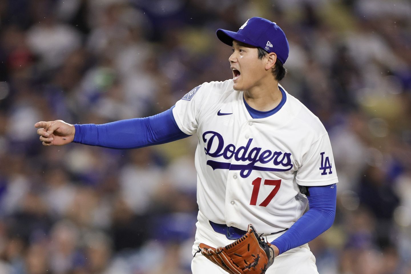 マーリンズ戦で先発登板した大谷。投手専念での起用となった。(C) Getty Images