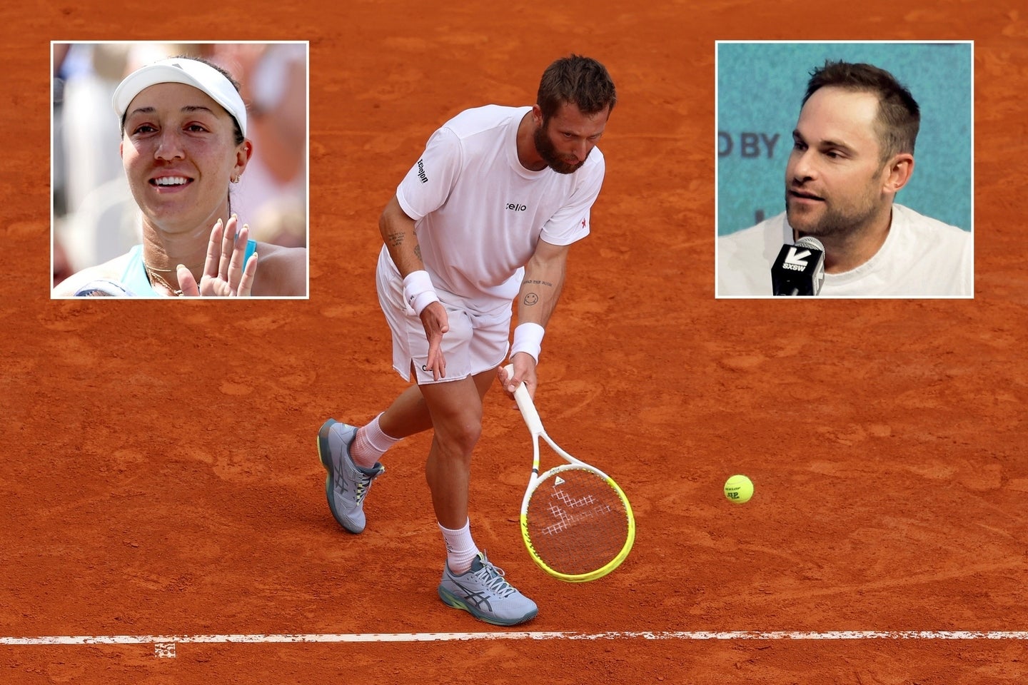 アンダーサービス論争が盛んな昨今、ペグラ（左）やロディック（右）ら選手周辺では肯定派が多いようだ。写真はモンテカルロOPでアンダーサービスを試みたムーテ。(C)Getty Images