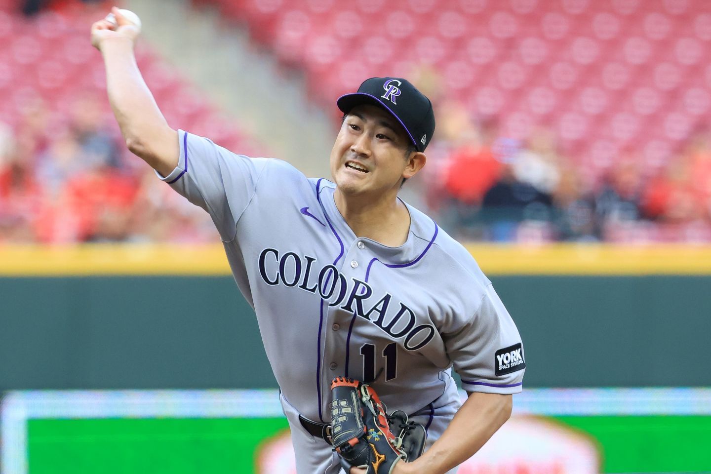 今季３勝目を挙げたロッキーズの菅野。(C) Getty Images