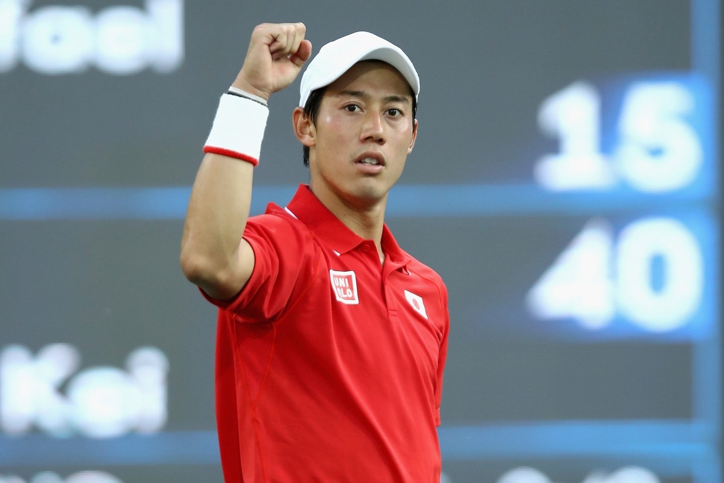 今シーズン限りで現役引退をSNSで発表した錦織圭。(C)Getty Images