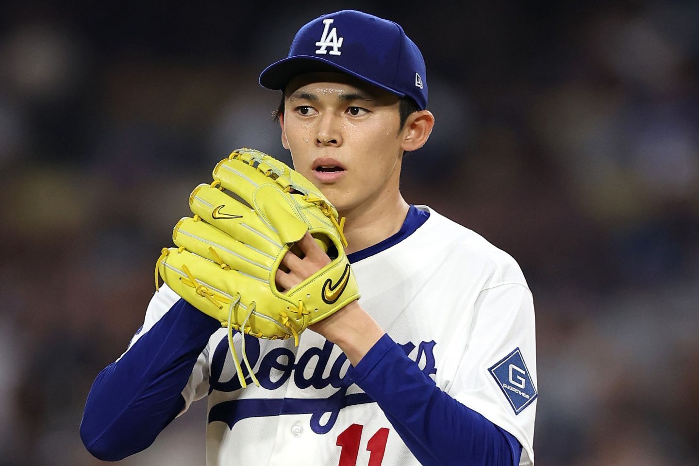 最大の期待外れと評されたドジャースの佐々木。(C) Getty Images
