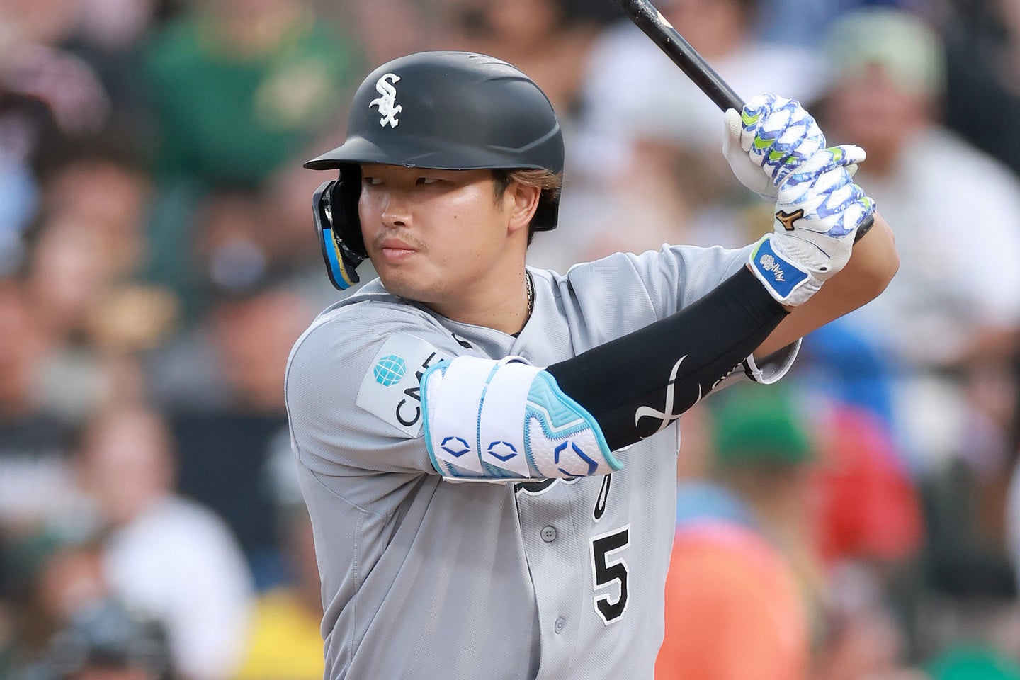Wソックスの村上宗隆。MLB開幕１か月で早くも去就が話題となっている。(C) Getty Images