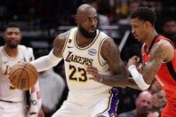 ボウエンが選ぶ歴代ベスト５に、レブロンは入らないようだ。(C)Getty Images