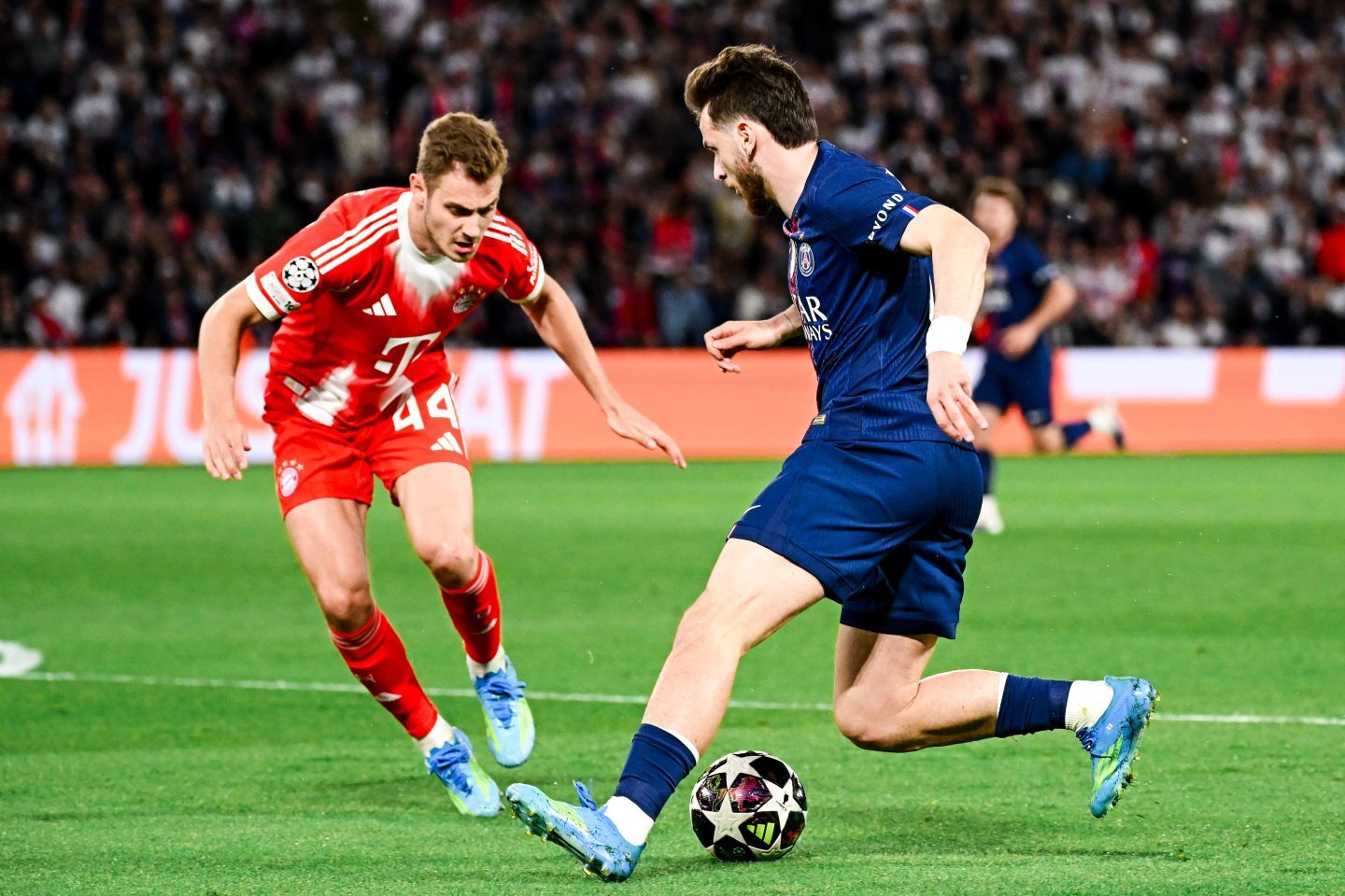 両チーム合わせて９得点が入ったCL準決勝のパリ・サンジェルマン対バイエルン戦。(C) Getty Images