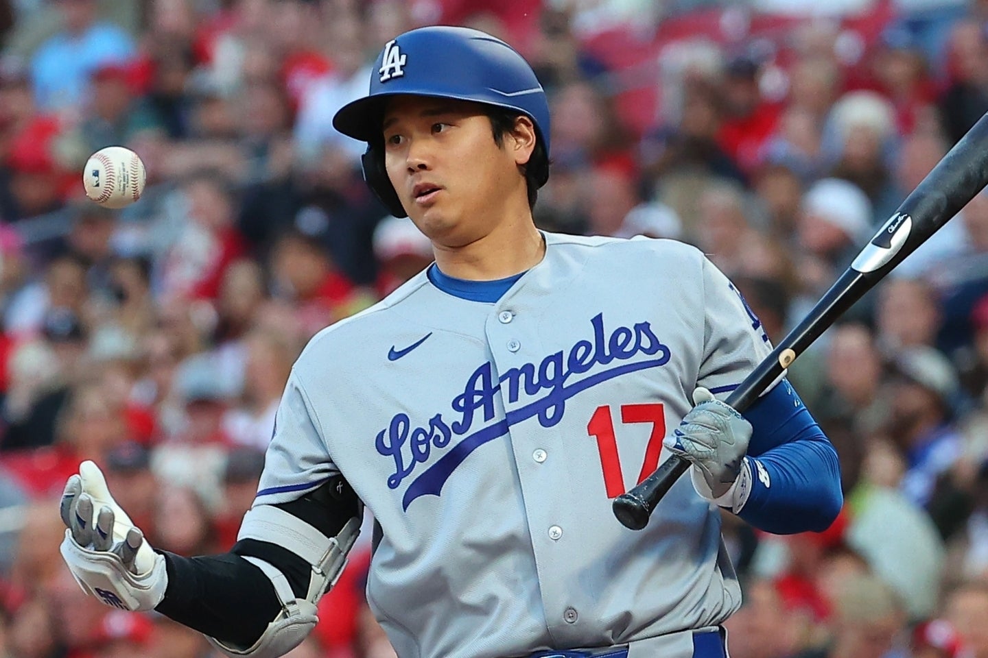 カーディナルス戦で５打数無安打だった大谷。(C)Getty Images