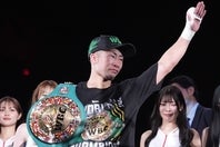 井岡に完勝した井上。３日に食べ過ぎてしまったという。(C)Lemino/SECOND CAREER/NAOKI FUKUDA