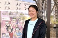 左ヒザ前十字靭帯断裂により昨年12月中旬から戦線を離れている園部が、前チャンピオンとして訪れた「安藤証券オープン」会場でケガの顛末や現在の状況を語ってくれた。写真：スマッシュ編集部