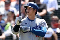 ドジャースの大谷翔平は、19打席連続無安打で今季ワースト記録を更新した。(C) Getty Images