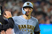 メジャー挑戦を目指している阪神タイガースの佐藤輝明。(C) Getty Images