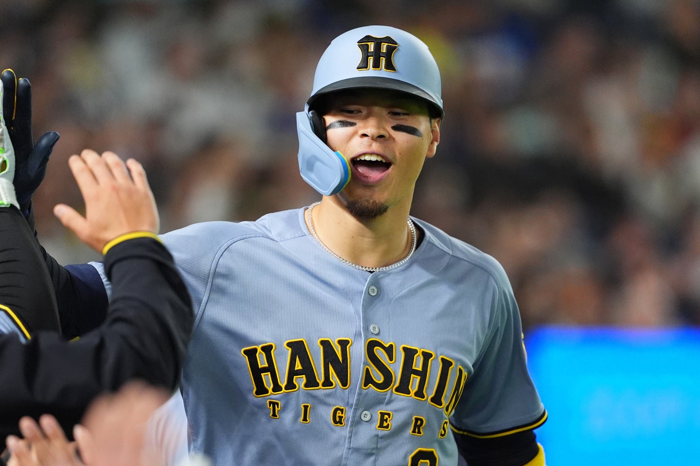 メジャー挑戦を目指している阪神タイガースの佐藤輝明。(C) Getty Images
