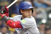 ３試合連発、計４本塁打と当たっているブルージェイズの岡本。(C)Getty Images