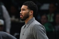 無念の第７戦欠場となったテイタムが胸中を明かした。(C)Getty Images