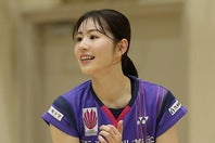 バドミントンの志田がモデルショットを公開した。写真：福冨倖希