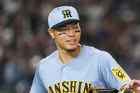 メジャー挑戦を目指している阪神タイガースの佐藤輝明。(C) Getty Images