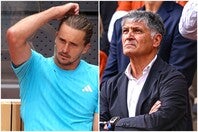 マドリードOP決勝でシナーに完敗を喫したズベレフ（左）に対し、トニ・ナダル氏（右）が持論を展開。両者の差は技術だけでなく“気持ち”にもあると指摘した。（C）Getty Images
