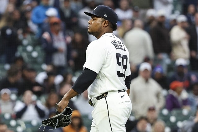 レッドソックス戦で３回０／３で10失点を喫したタイガースのバルデス。(C)Getty Images
