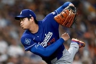 アストロズ戦に先発した大谷は７回２失点と好投も、味方打線の援護がなく２敗目を喫した。(C)Getty Images