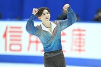 17歳の中田璃士。荒川静香さんが投稿した一枚がスケートファンの間で“エモい”と話題を集めている。写真：金子拓弥（THE DIGEST写真部）