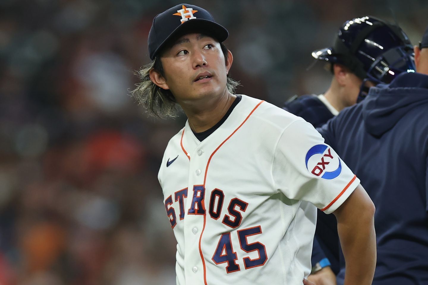 来週から始まるマリナーズとの４連戦でロースター復帰予定のアストロズの今井。(C)Getty Images