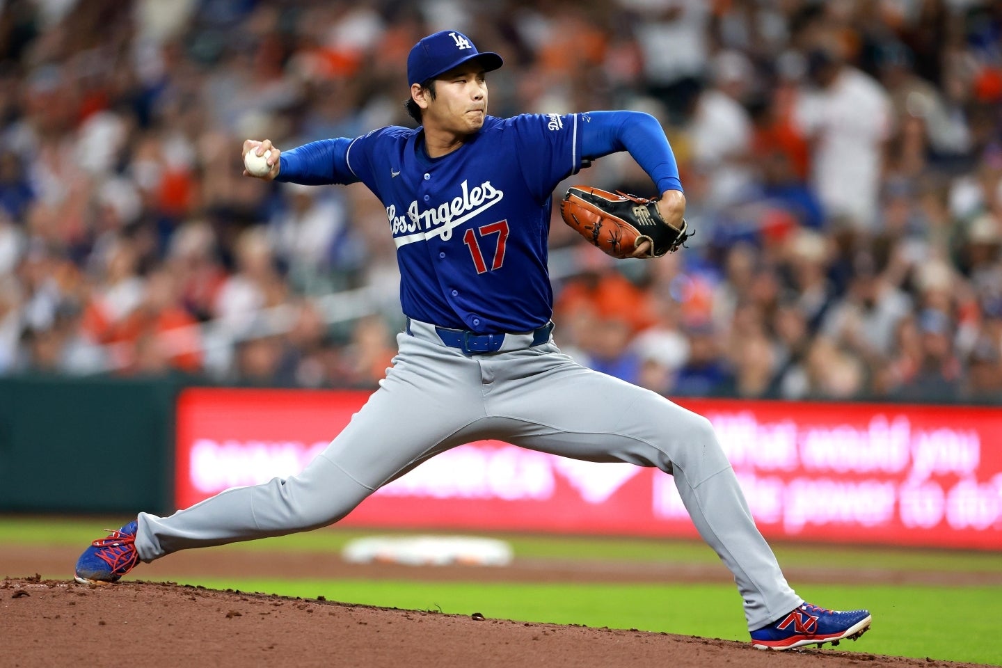 今シーズン６度の先発で２勝２敗の大谷。防御率がメジャートップの0.97ながら、すべてが勝利につながっているわけではない。(C)Getty Images