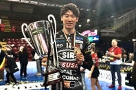 イタリア11シーズン目で念願のスクデットを手にした石川祐希。写真：佳子S.バディアーリ