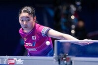自身初の“世界３位”に到達した張本。先の世界選手権団体戦では個人10勝１敗と猛威を振るった。(C)WTT