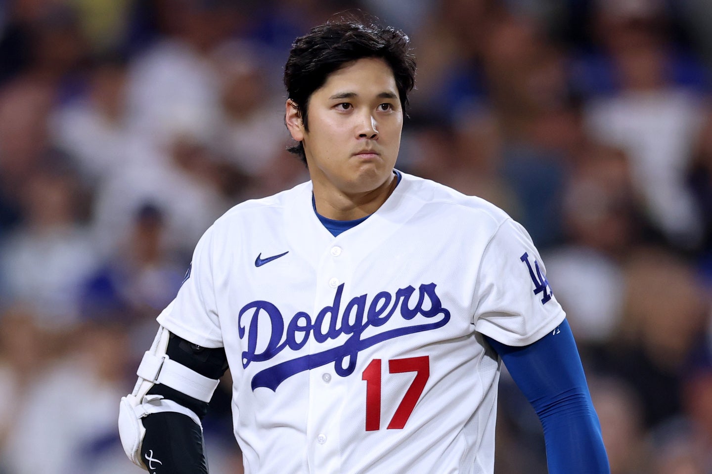 打撃不振に陥っているドジャースの大谷翔平。(C) Getty Images