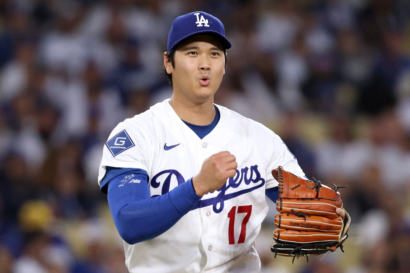 ドジャースの大谷翔平が投手として圧巻のパフォーマンスを披露した。(C) Getty Images