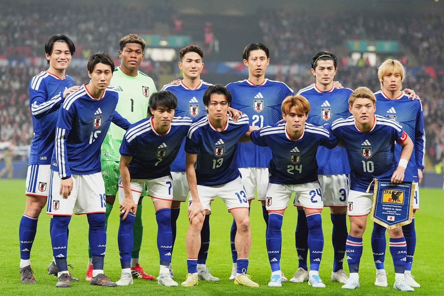 ３月31日に行なわれたイングランド戦で、日本代表は１-０で勝利した。(C)THE DIGEST
