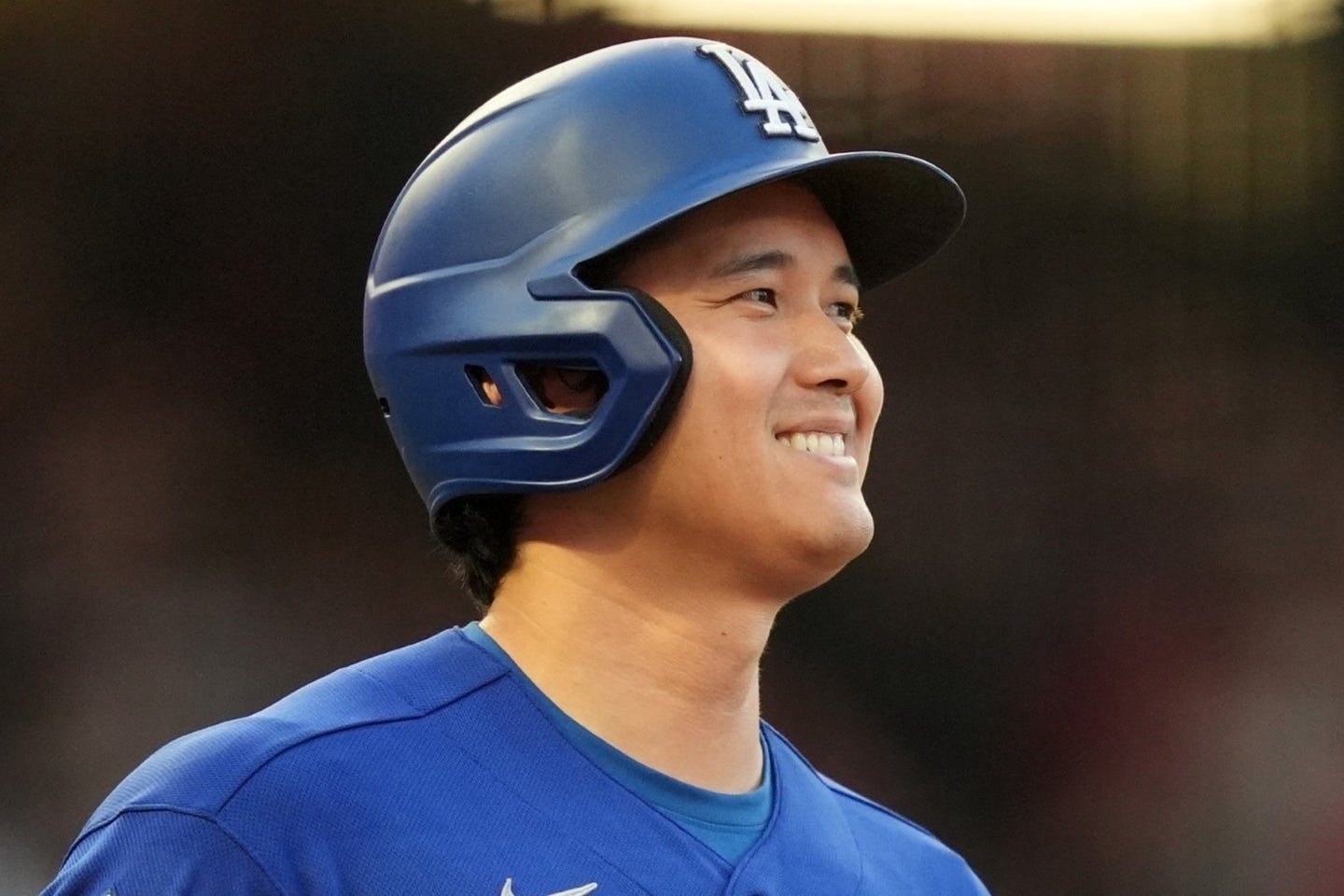 古巣エンジェルス戦で５打数１安打だった大谷翔平。第３打席でメジャー通算200本目の二塁打を放った。(C)Getty Images