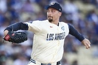 ブレーブス戦で復帰していたドジャースのスネルが再び離脱した。(C)Getty Images