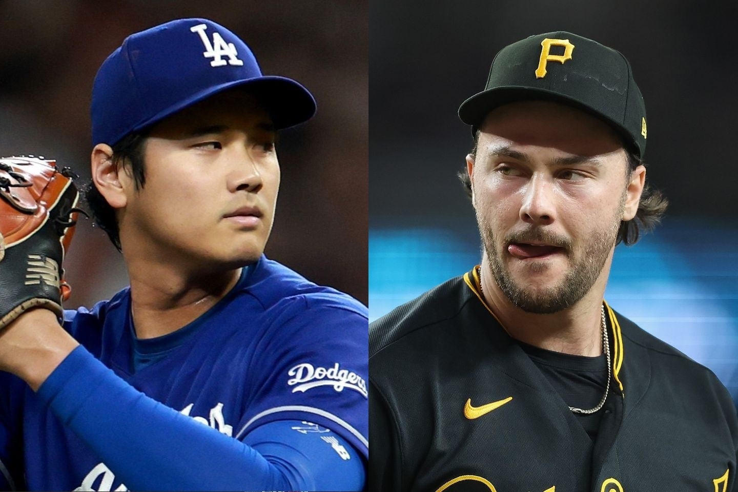 今季のサイ・ヤング賞を争うと目される大谷とスキーンズ。(C) Getty Images