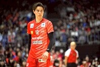 CS１勝１敗となったサントリーの高橋藍。写真：金子拓弥（THE DIGEST写真部）