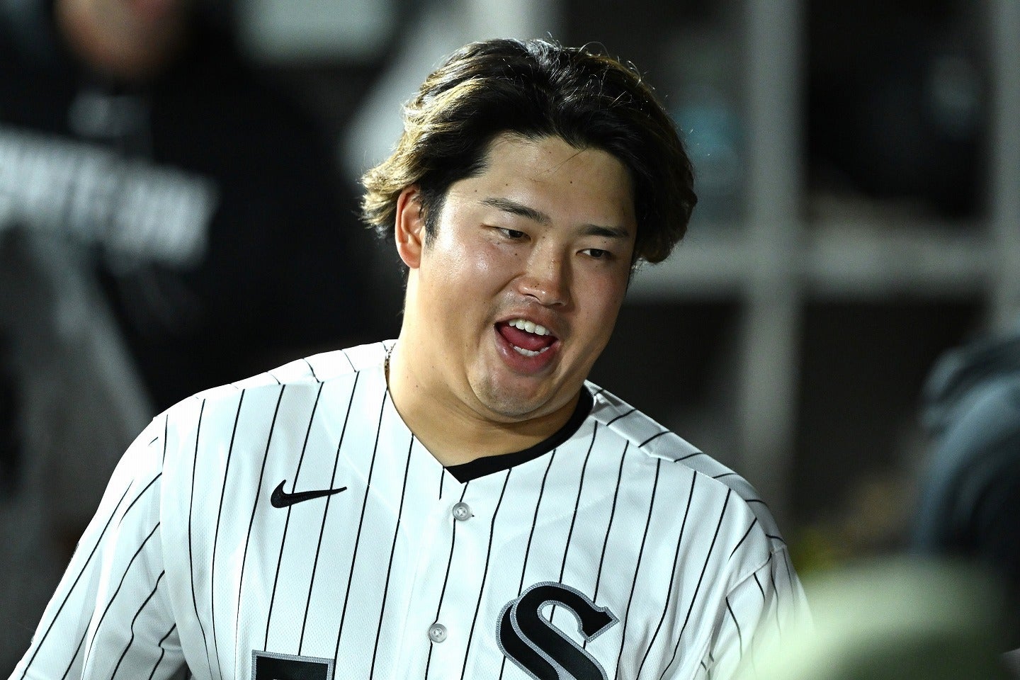 ２打席連続ホームランを放った村上。(C) Getty Images
