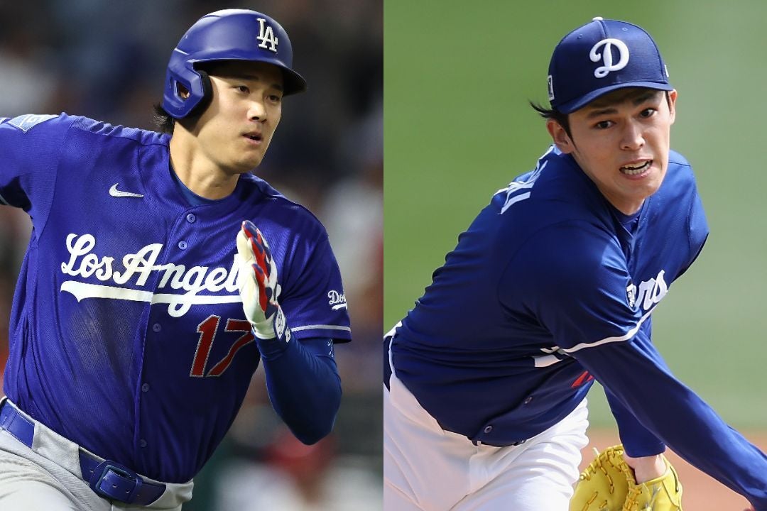 ドジャースの大谷は猛打賞を記録。先発・佐々木は７回８K１失点の好投で今季２勝目を挙げた。(C)Getty Images