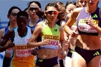 女子1500メートルと3000メートルで、ともに好走した豊田自動織機の田中。写真：梅月智史（THE DIGEST写真部）