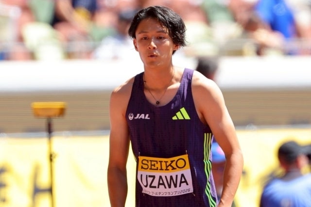 JALの鵜澤は男子200mで日本人トップの３着だった。写真：梅月智史（THE DIGEST写真部）