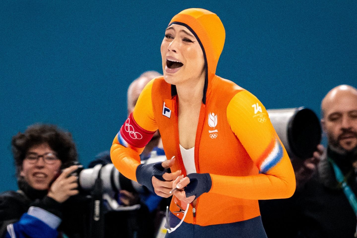 ミラノ五輪スピードスケート女子1000mで金メダルを獲得したユッタ・レールダム。(C) Getty Images