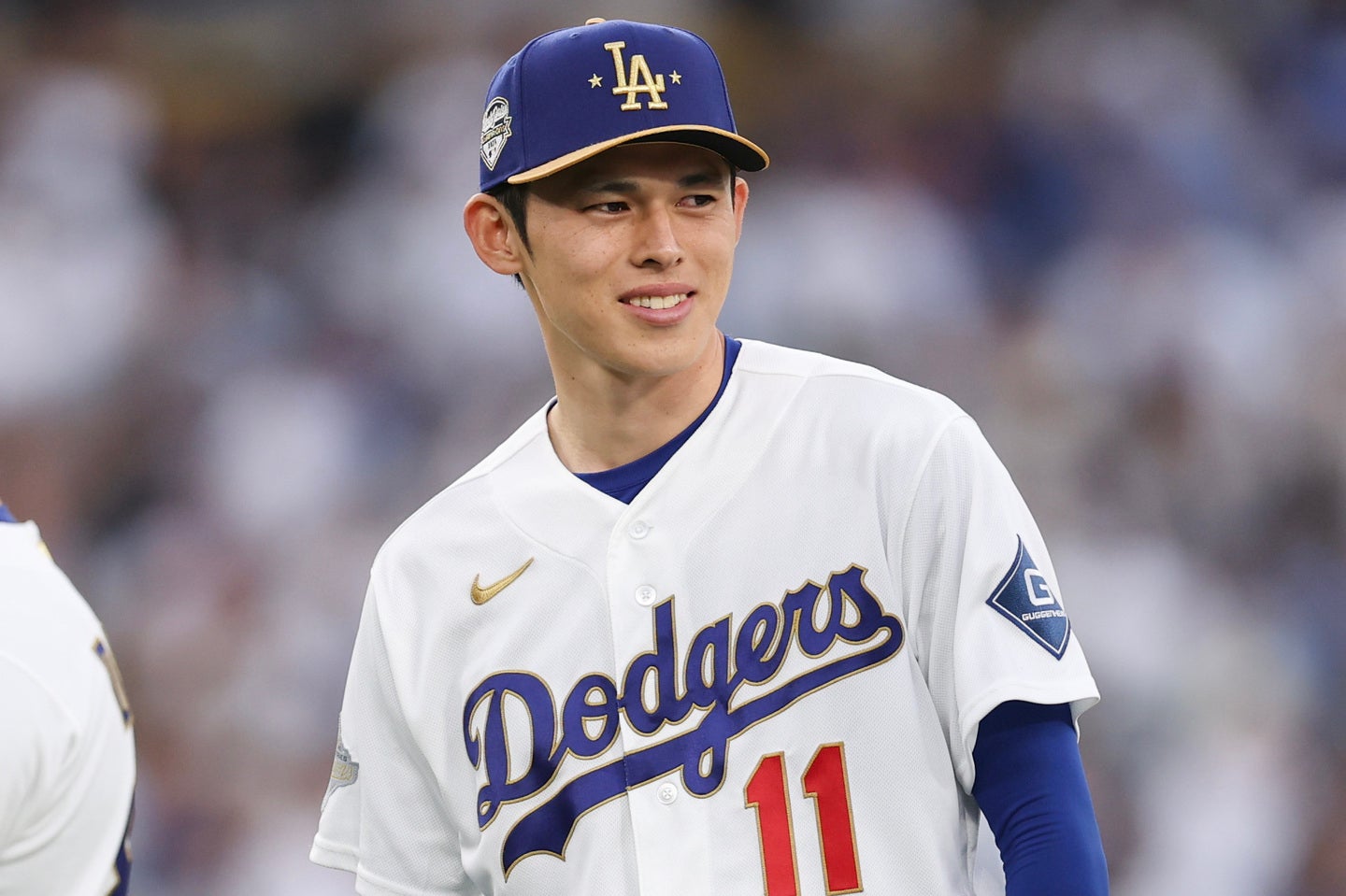 ドジャースの佐々木朗希。(C)Getty Images