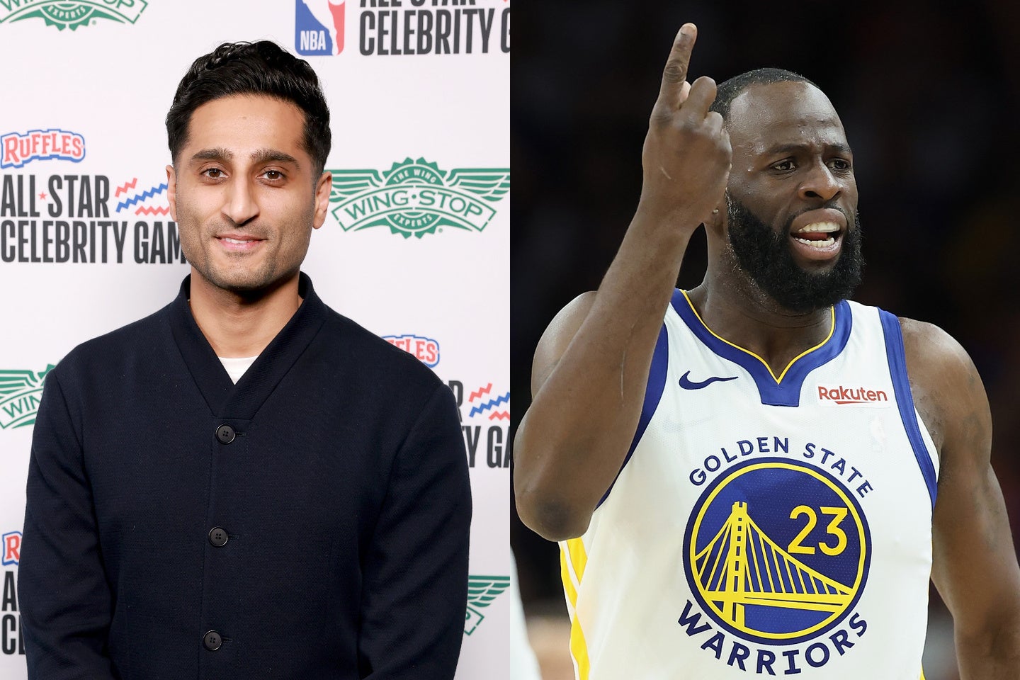 シャラニア氏（左）がMVP発表を先出ししたことが、騒動となっている。(C)Getty Images