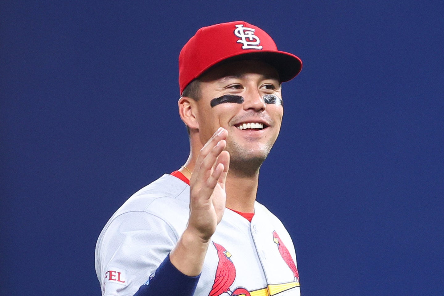 カーディナルスのラーズ・ヌートバーに再びトレードの可能性が浮上した。(C)Getty Images