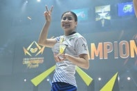 SVリーグ女子ファイナルでMVPを受賞した西村弥菜美。写真：金子拓弥（THE DIGEST写真部）