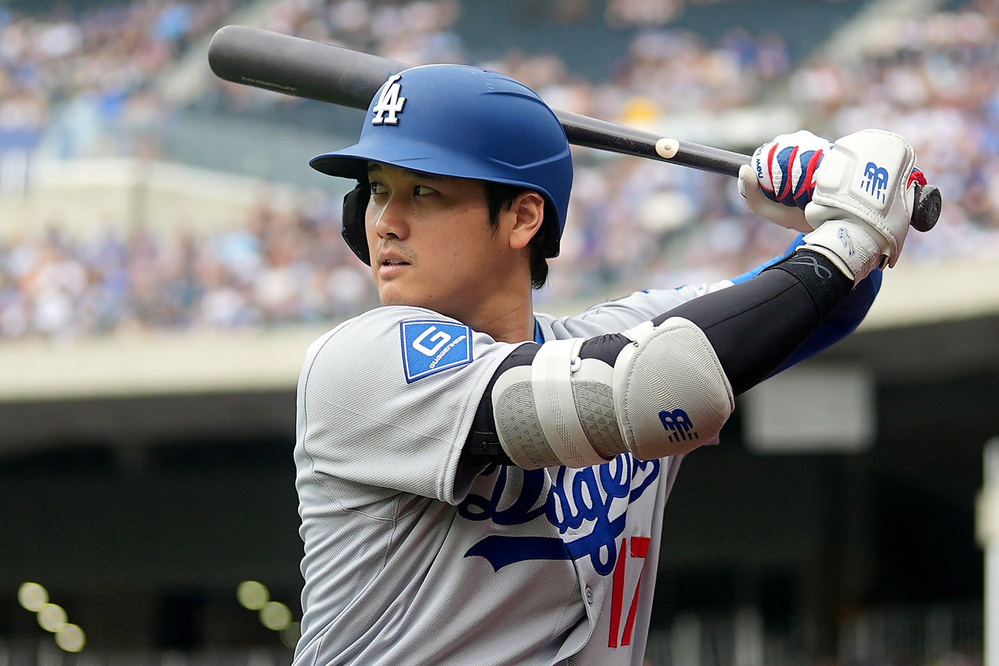大谷翔平が二刀流での出場で６試合ぶりとなる今季８号ソロを放った。(C) Getty Images