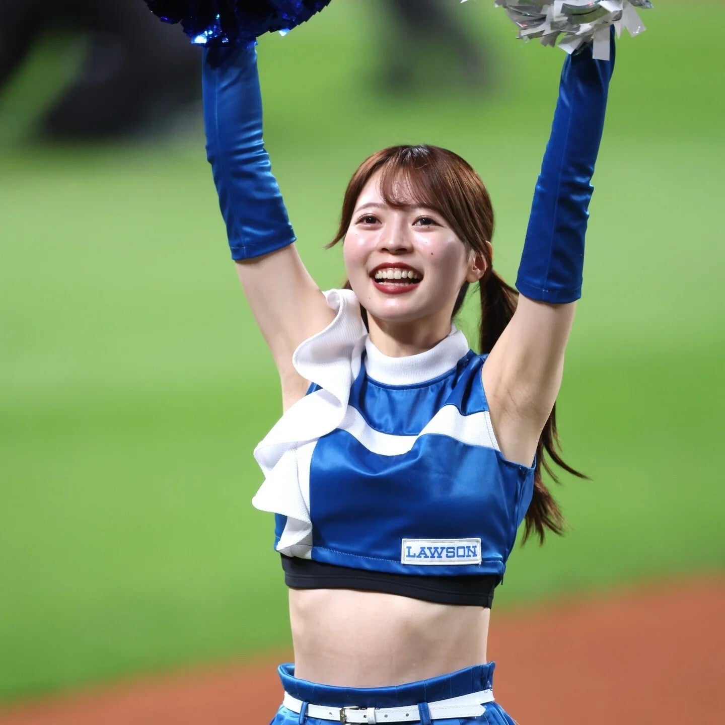 元ファイターズガールの塩澤みさきさん。昨年４月にアイドルへの転身を電撃発表した。写真：永島裕基