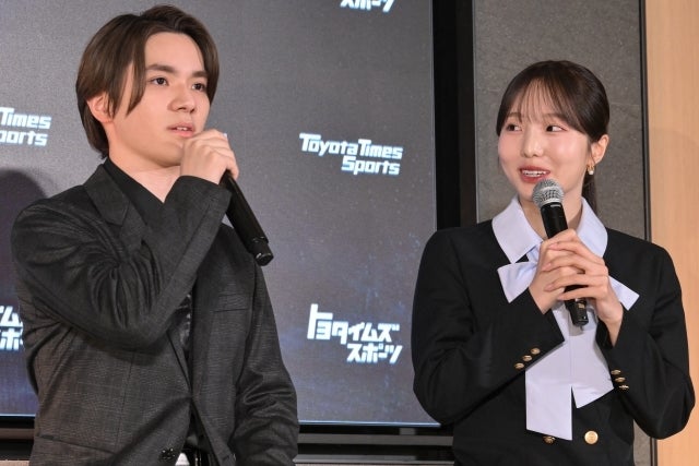五輪を目指すと宣言した宇野氏（左）と本田氏（右）。写真：鈴木颯太朗