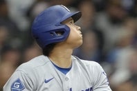 ブルワーズ戦で３打数１安打、１打点だった大谷翔平。(C)Getty Images