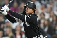 ジャイアンツ戦で３打点を挙げたWソックスの村上。(C)Getty Images