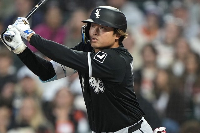 ジャイアンツ戦で３打点を挙げたWソックスの村上。(C)Getty Images