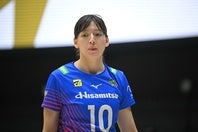 SAGA久光のセッター籾井あき。写真：金子拓弥（THE DIGEST写真部）