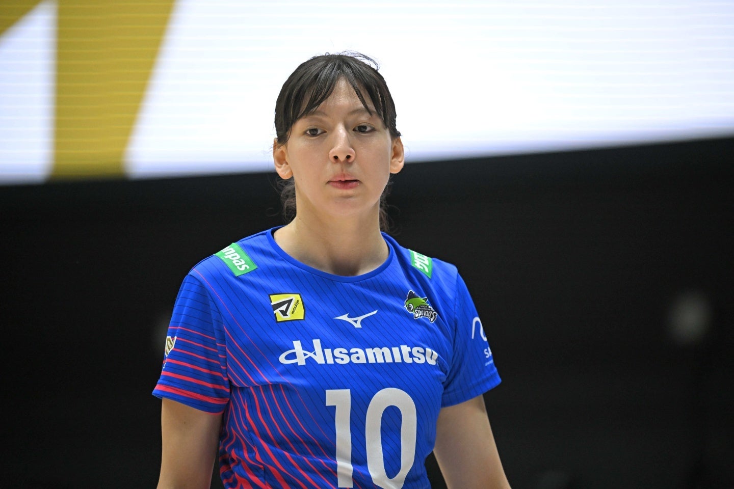 SAGA久光のセッター籾井あき。写真：金子拓弥（THE DIGEST写真部）